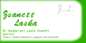 zsanett laska business card